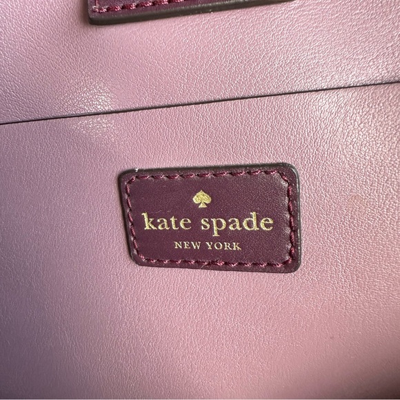 Kate Spade Handbag/Satchel- Excellent Condition. Burgundy - Picture 4 of 8